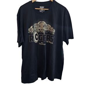 Funko Marvel Hawkeye T-Shirt Mens 2X Black Steve Rogers Action Superhero